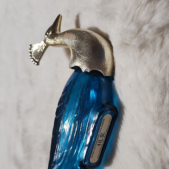 VINTAGE AVON 🦚 PEACOCK BOTTLE ( EMPTY ) BOTTLE. 1970'S. - Picture 6 of 7